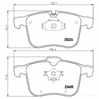Тормозные колодки, комплект HELLA 28688 23405 8db355006561 20 224 - Изображение 4