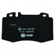 Тормозные колодки дисковые, комплект HELLA 23 271 7723D847 28881 8DB 355 008-691 - Изображение 3