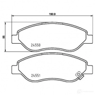 Тормозные колодки, комплект HELLA 24551 8db355013401 29318 24 550 - Изображение 4