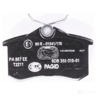 Тормозные колодки дисковые, комплект HELLA 23554 8DB 355 019-911 29957 209 61 - Изображение 3