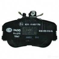 Тормозные колодки дисковые, комплект HELLA 7523D645 2 1439 8DB 355 018-041 29777 - Изображение 3