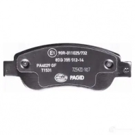 Тормозные колодки дисковые, комплект HELLA 29198 23 959 T1531 8DB 355 012-141 - Изображение 3