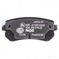 Тормозные колодки дисковые, комплект HELLA 8DB 355 016-221 2 4320 25292 29598 - Изображение 3