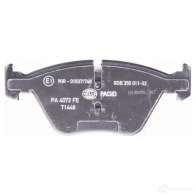 Тормозные колодки дисковые, комплект HELLA 8DB 355 011-321 29123 23968 237 94 - Изображение 3