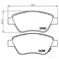 Тормозные колодки дисковые, комплект HELLA 2 3982 8DB 355 012-831 29262 24288 - Изображение 4