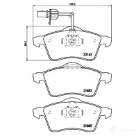 Тормозные колодки, комплект HELLA 8db355008931 21 883 28899 21885 - Изображение 1