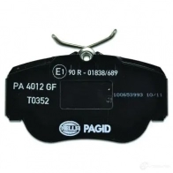 Тормозные колодки дисковые, комплект HELLA 28650 7367D487 8DB 355 006-181 2105 5 - Изображение 3
