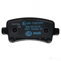 Тормозные колодки дисковые, комплект HELLA 1437955014 DGIY4 J 8DB 355 037-651 - Изображение 2