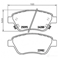 Тормозные колодки дисковые, комплект HELLA 30066 8DB 355 021-131 239 32 24288