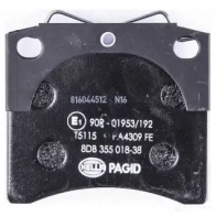 Тормозные колодки дисковые, комплект HELLA 21635 8DB 355 018-381 29808 2 0651 - Изображение 3