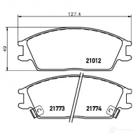 Тормозные колодки, комплект HELLA 21773 8db355006271 2 1012 28659 - Изображение 4