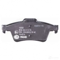 Тормозные колодки дисковые, комплект HELLA 25213 29552 8DB 355 015-761 252 12 - Изображение 3