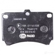 Тормозные колодки дисковые, комплект HELLA 8DB 355 016-431 29618 21 654 21655 - Изображение 3