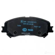 Тормозные колодки дисковые, комплект HELLA 8DB 355 025-081 1424495431 223 47 T2554 - Изображение 2