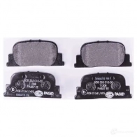 Тормозные колодки, комплект HELLA 7708D835 23 592 8db355010001 29002 - Изображение 2