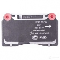 Тормозные колодки дисковые, комплект HELLA 8DB 355 015-891 29565 20217 2020 1 - Изображение 3