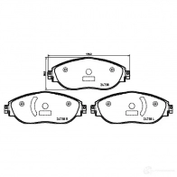 Тормозные колодки дисковые, комплект HELLA 8DB 355 031-751 24738 200 8 5 1424495455 A0YUTX - Изображение 4