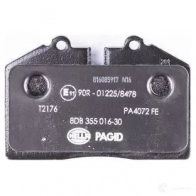 Тормозные колодки дисковые, комплект HELLA 7158D250 8DB 355 016-301 2 0877 29605 - Изображение 3