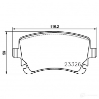Тормозные колодки, комплект HELLA 30069 21 319 8db355021171 21321