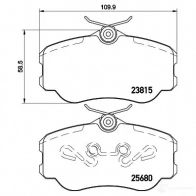 Тормозные колодки дисковые, комплект HELLA 8DB 355 023-071 25680 1424495416 238 15 - Изображение 4