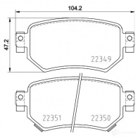 Тормозные колодки дисковые, комплект HELLA 8DB 355 025-561 22350 30231 22 349