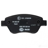 Тормозные колодки дисковые, комплект HELLA T2631 2 3705 8DB 355 025-301 1193335413 - Изображение 2