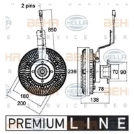 Тормозные колодки, комплект HELLA 29748 20091 8db355017751 20 087 - Изображение 2