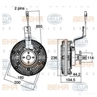 Тормозные колодки, комплект HELLA 29748 20091 8db355017751 20 087 - Изображение 4