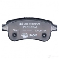 Тормозные колодки дисковые, комплект HELLA 1437477943 C6Q ZV 8DB 355 025-421 - Изображение 3