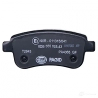 Тормозные колодки, комплект HELLA 8db355025431 T2643 1424495438 2 4820 - Изображение 3