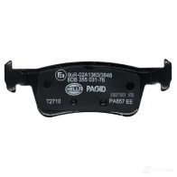 Тормозные колодки дисковые, комплект HELLA 258 41 8DB 355 031-761 1424495456 25842 - Изображение 2