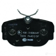 Тормозные колодки дисковые, комплект HELLA 7181D278 8DB 355 017-811 29754 2 1173 - Изображение 3