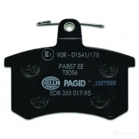 Тормозные колодки дисковые, комплект HELLA 2 1144 29768 8DB 355 017-951 7144D228 - Изображение 3
