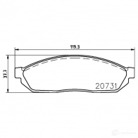 Тормозные колодки, комплект HELLA 7104BD177 2073 1 28758 8db355007281 - Изображение 4