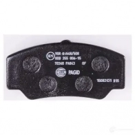 Тормозные колодки дисковые, комплект HELLA 28647 T0348 211 41 8DB 355 006-151 - Изображение 3