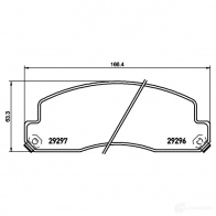 Тормозные колодки дисковые, комплект HELLA 8DB 355 032-981 29296 200 0 5 T2157 1424495460 - Изображение 4