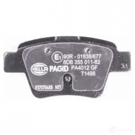 Тормозные колодки, комплект HELLA 2415 0 8db355011821 29167 T1496 - Изображение 3