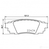 Тормозные колодки дисковые, комплект HELLA 224 34 1424495433 9107D1879 8DB 355 025-121