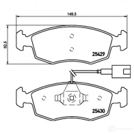 Тормозные колодки, комплект HELLA 28655 7225D329 2 1125 8db355006231 - Изображение 2