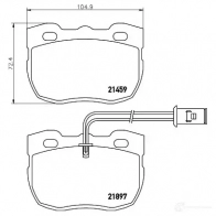 Тормозные колодки, комплект HELLA 28616 21897 21 459 8db355005841 - Изображение 1