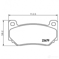 Тормозные колодки, комплект HELLA T1279 2 3679 8db355009721 28974 - Изображение 1