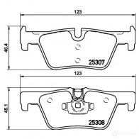 Тормозные колодки, комплект HELLA 8db355007191 T0810 2 0166 28749 - Изображение 3
