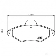 Тормозные колодки, комплект HELLA T9038 8db355019201 2 1631 Citroen Xantia