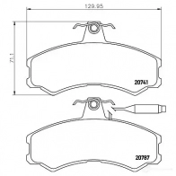 Тормозные колодки, комплект HELLA 8db355006011 28633 207 41 20787 - Изображение 4