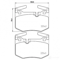 Тормозные колодки дисковые, комплект HELLA TRC A1QQ 1437477970 8DB 355 025-611 - Изображение 4