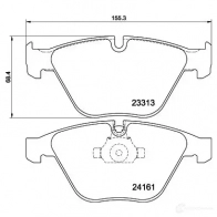 Тормозные колодки дисковые, комплект HELLA 8DB 355 039-241 1437478170 ZY XUO3 - Изображение 4