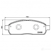 Тормозные колодки дисковые, комплект HELLA 5QYL J 8DB 355 025-921 1437478176 - Изображение 4