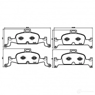 Тормозные колодки дисковые, комплект HELLA 8DB 355 025-811 Audi A4 (B9) 5 Универсал 2.0 Tfsi G Tron 170 л.с. 2016 – 2024 7WR A5G