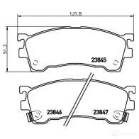 Тормозные колодки дисковые, комплект HELLA 217 54 8DB 355 006-621 28694 21755 - Изображение 4