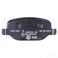 Тормозные колодки дисковые, комплект HELLA 8DB 355 018-771 29845 2376 0 T5157 - Изображение 3